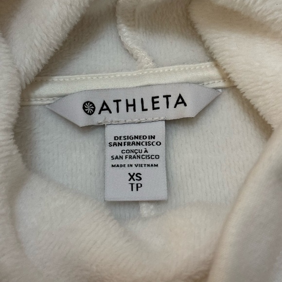 Athleta cozy karma funnel neck sweatshirt magnolia white women’s size XS - Picture 7 of 9